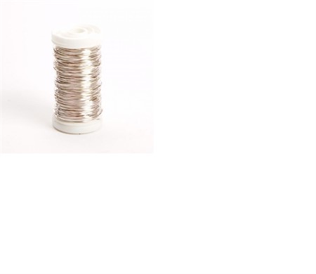 Spoltråd silver plastrulle 0,5mm x1