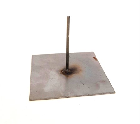 Buketthållare (metallplatta m. pinne) 12x12cm/10cm